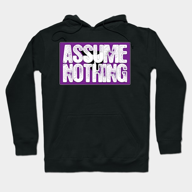 Assume Nothing Lesbian Labrys Pride Flag Hoodie by wheedesign